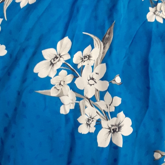 Topshop Women’s Blue Floral Print Midi Dress - Picture 8 of 9